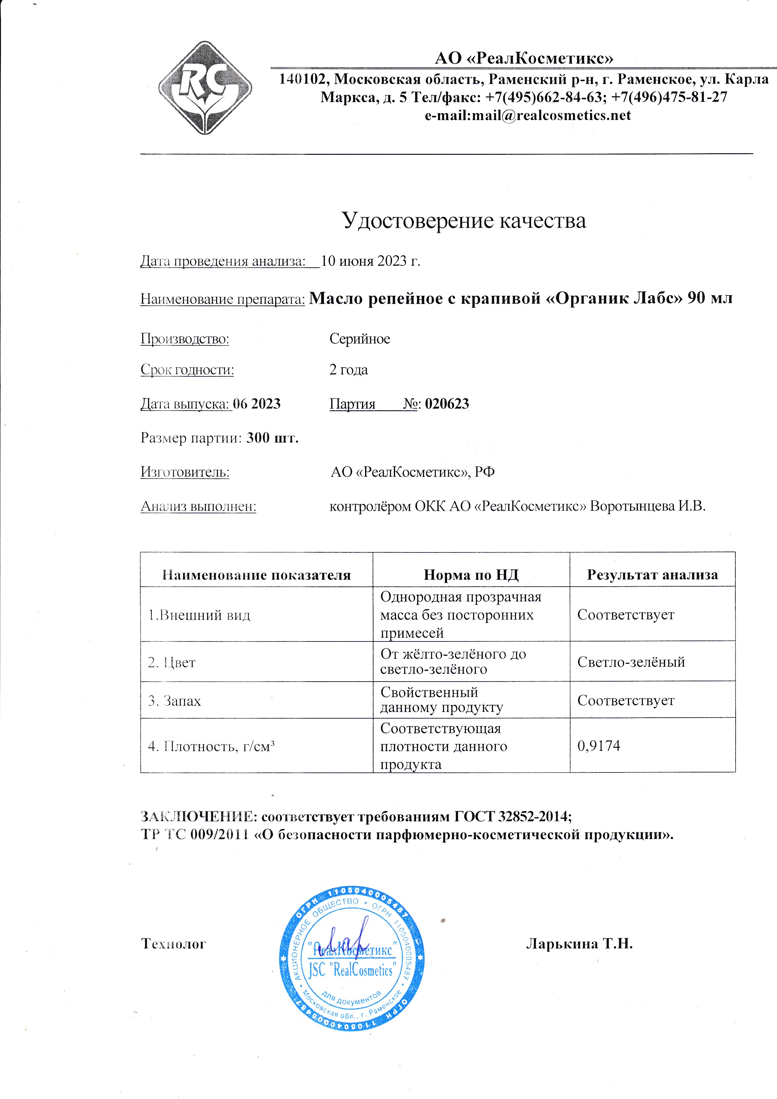 Паспорт №062023